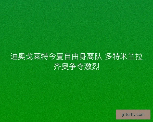迪奥戈莱特今夏自由身离队 多特米兰拉齐奥争夺激烈
